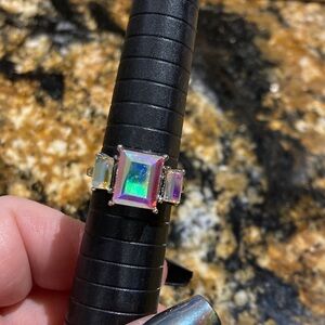 Iridescent Silver Women's Ring size 6.5
